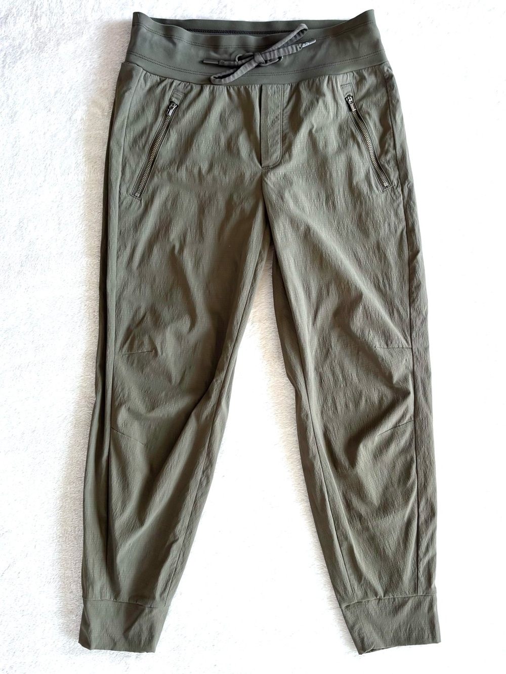Athleta Trekkie North Joggers, Olive Green, Size 0P